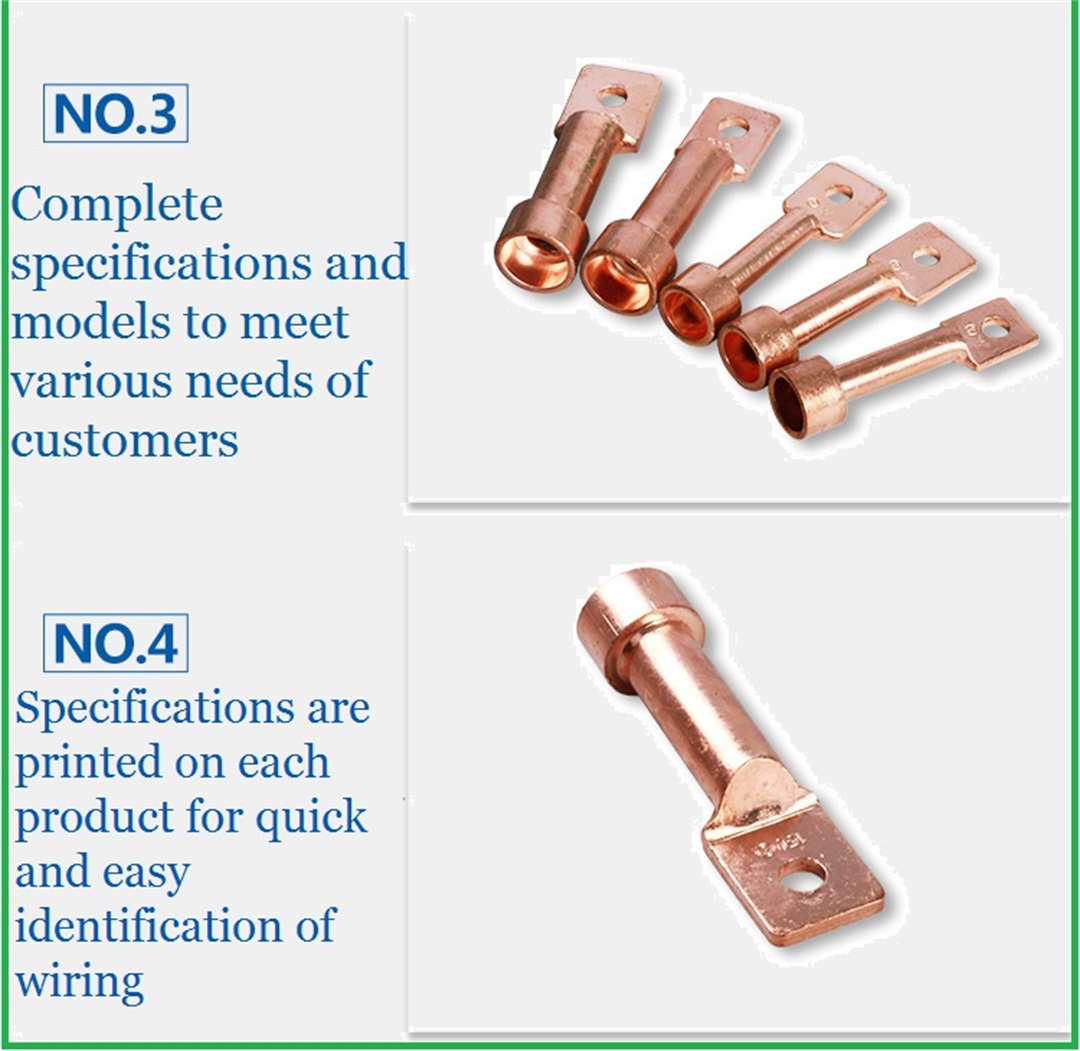 water proof copper connecting terminal cable lugs